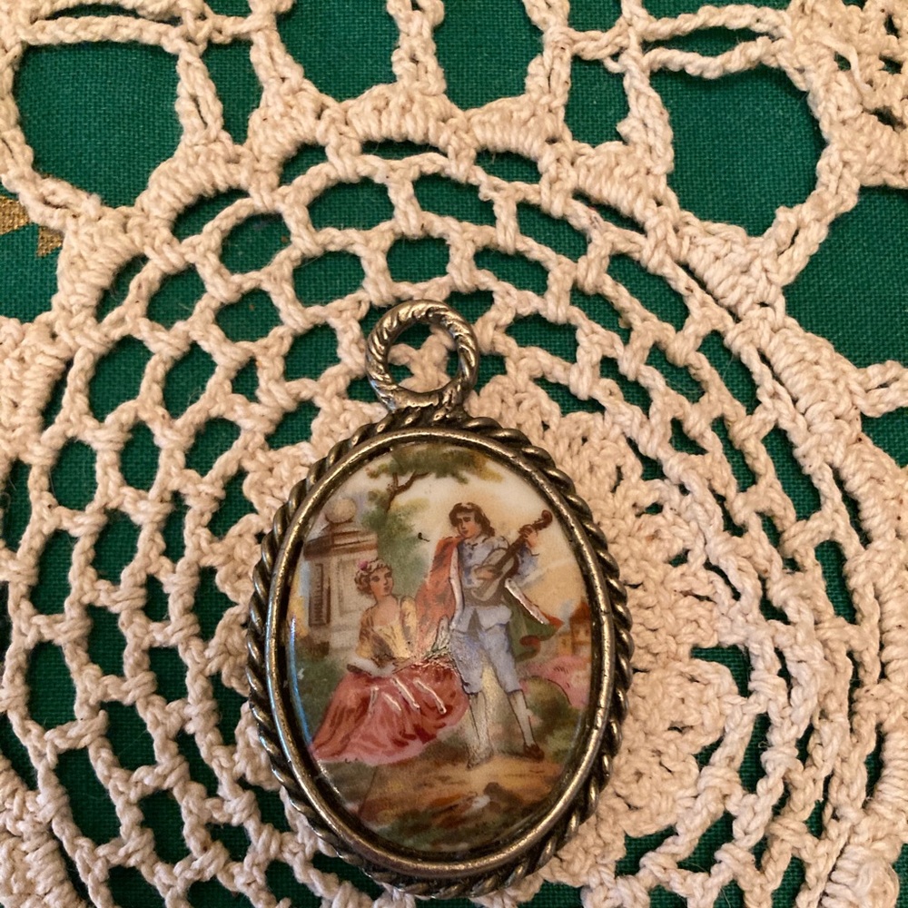 Vintage Limoges France pendant